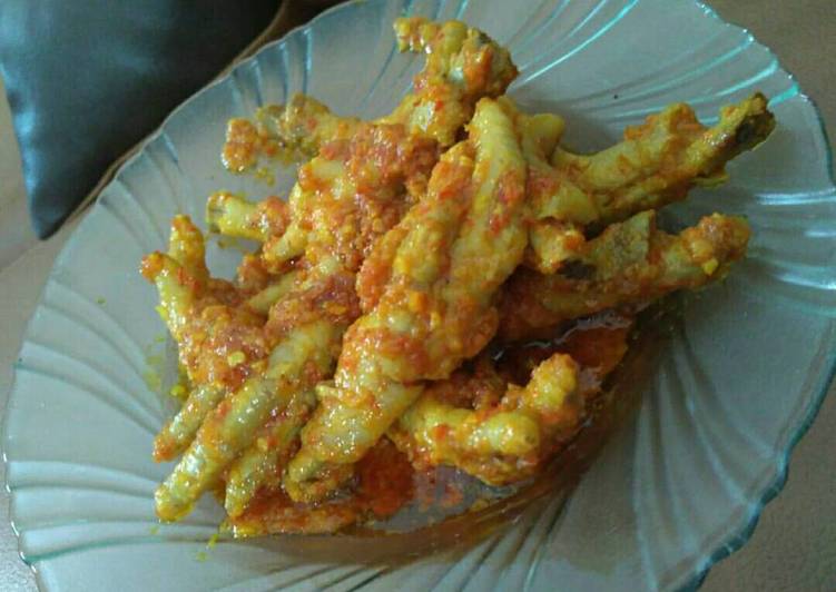 Resep Ceker pedas mercon seuhah Karya widya utama pertiwi