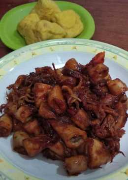 Cumi Asin Balado Kecap Simpel