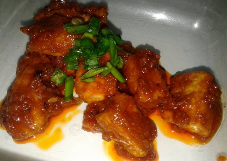 resep masakan Ayam dan tahu sambal merah