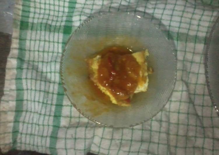 resep makanan TTD (telor tahu dadar) saus asam manis pedes