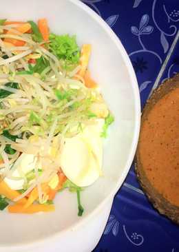 Salad aneka sayuran (menu diet-no oil- no carbo)