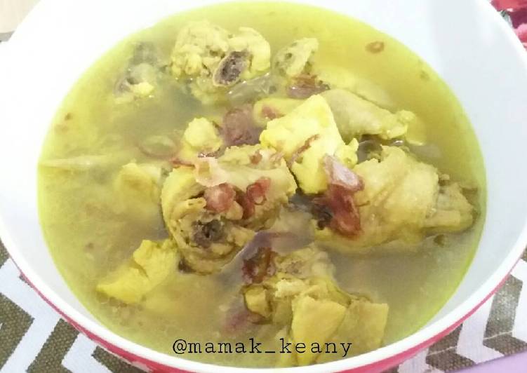 resep lengkap untuk Soto Ayam Sederhana (#pr_soto)