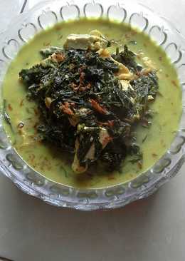 Sayur daun singkong bumbu kuning