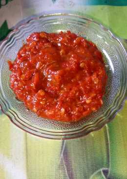 Sambal pedas sederhana dan enak