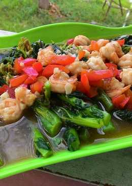 Tumis Kailan Udang Paprika