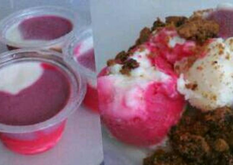 resep lengkap untuk ICE CREAM (MILK, Grape, Strawberry)