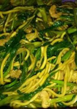 Mie Kangkung Ebi Teriyaki #herlinwidodo