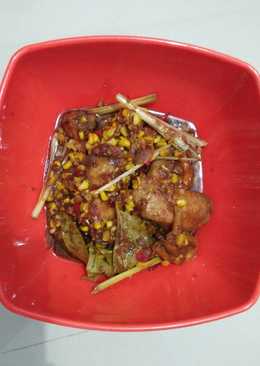 Ayam jagung kecap pedas