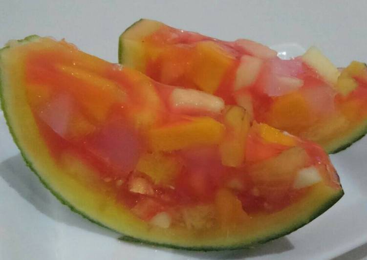  Resep  Puding  semangka  isi  segala buah   oleh piepithy 