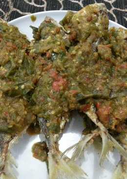 Sambal ikan balado cabe hijau