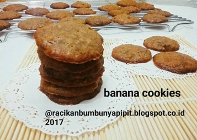 resep lengkap untuk Resep Banana Cookies (kue kering pisang) #indonesiamemasak