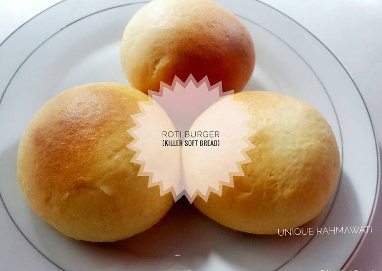 resep masakan ROTI BURGER (Killer soft bread)