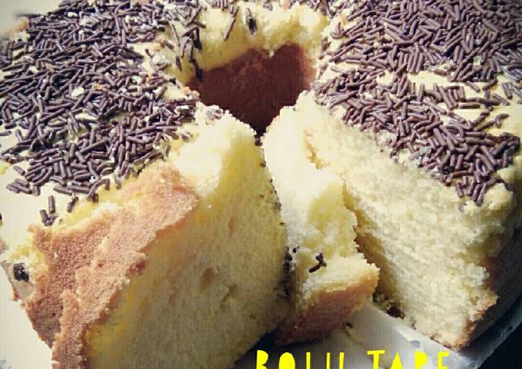 bahan dan cara membuat Bolu Tape (kue gadang) Praktis ala Etekku