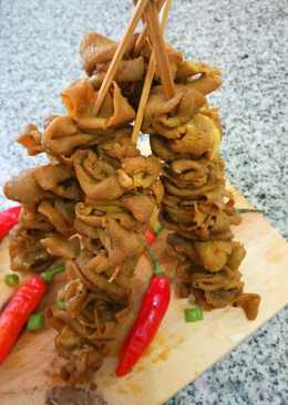 Sate Usus Ayam Pedas