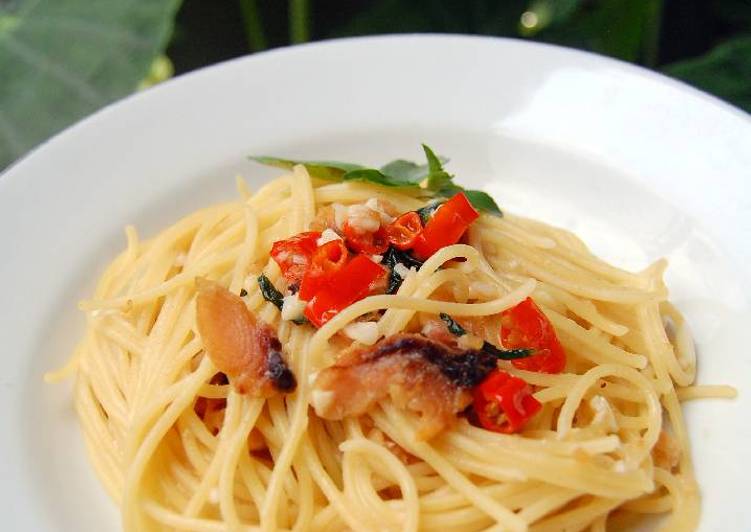 gambar untuk cara membuat Spaghetti Jambal Kemangi