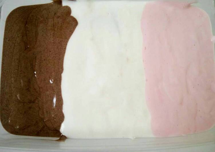 resep makanan Es Krim 3 rasa (anti gagal)