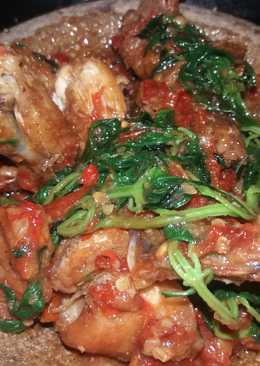 Ayam geprek sambel kemangi