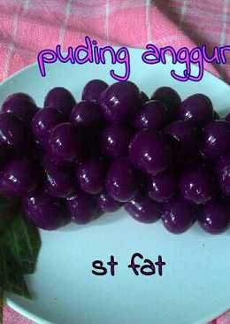 Puding bentuk anggur