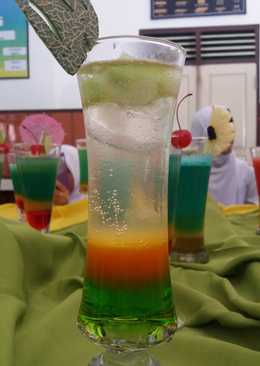 Orange melon moctail