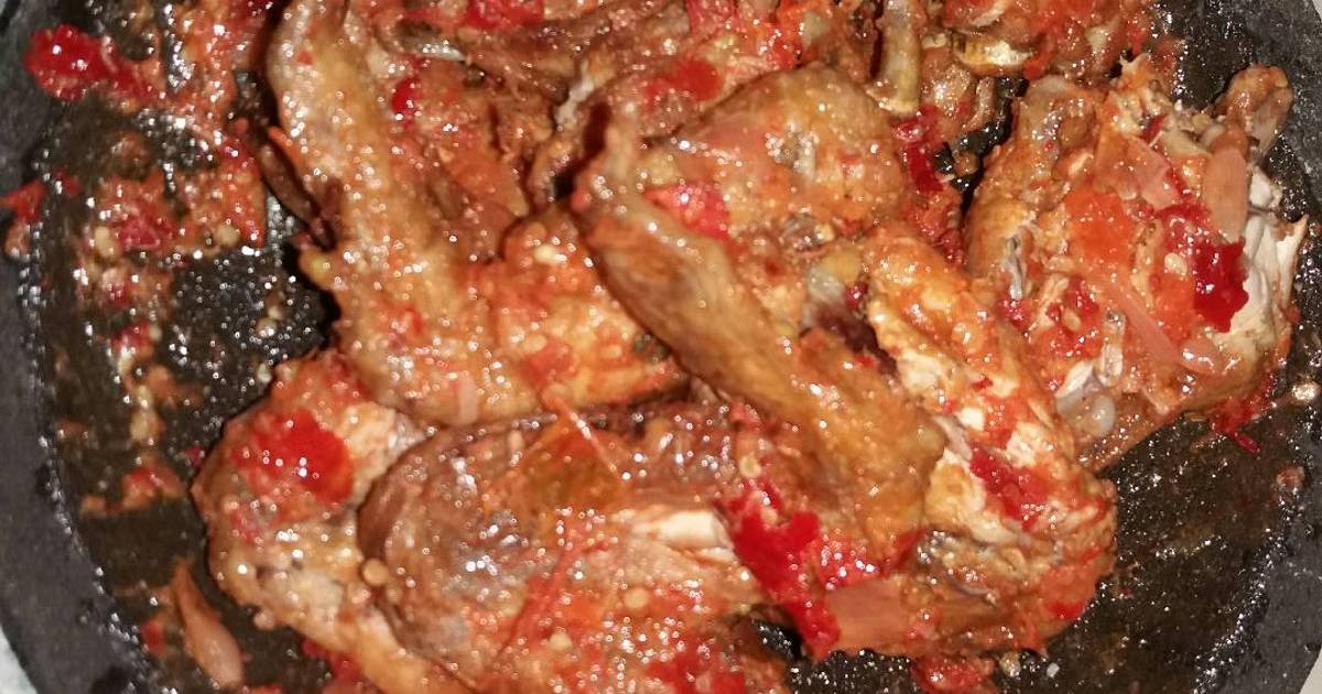 Resep Ayam Penyet Cobek Sambal Terasi oleh Reny Alzhafran 