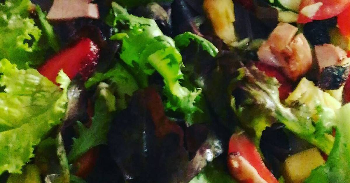  Resep  Fruit Vegetable Salad  with Sausage olive  oil  