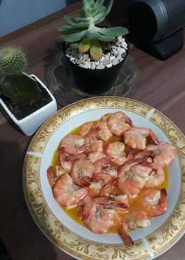 Udang rebus mentega