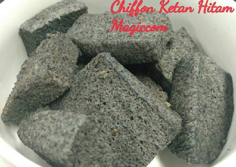 Resep Chiffon Ketan Hitam Magic com Oleh Lusi Fitria