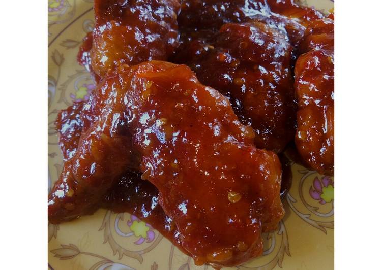 resep Sayap ayam extra pedas