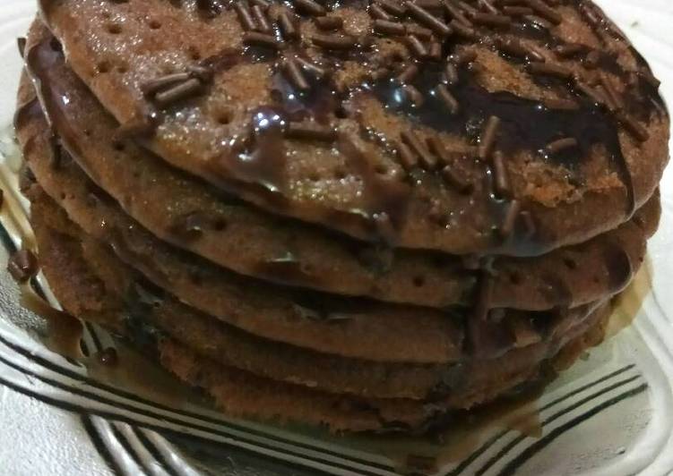 cara membuat Pancake coklat ala ala