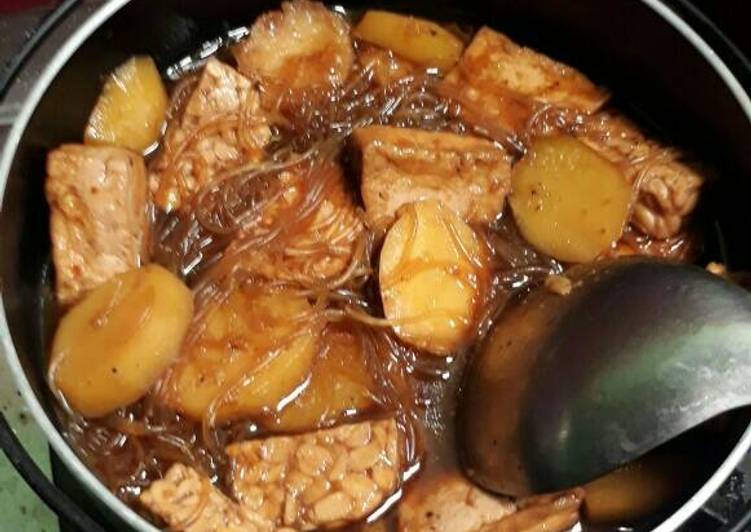 resep lengkap untuk Semur tahu tempe kentang