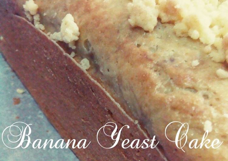 gambar untuk resep makanan No Mixer Banana Yeast Cake (Bolu Pisang Ragi Instan Tanpa Mixer)