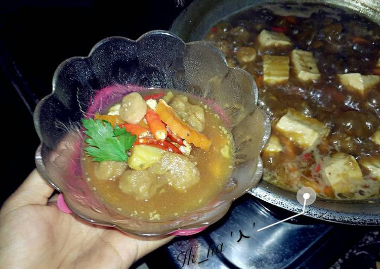 resep lengkap untuk Bakso Tahu Semur Betawi '?'