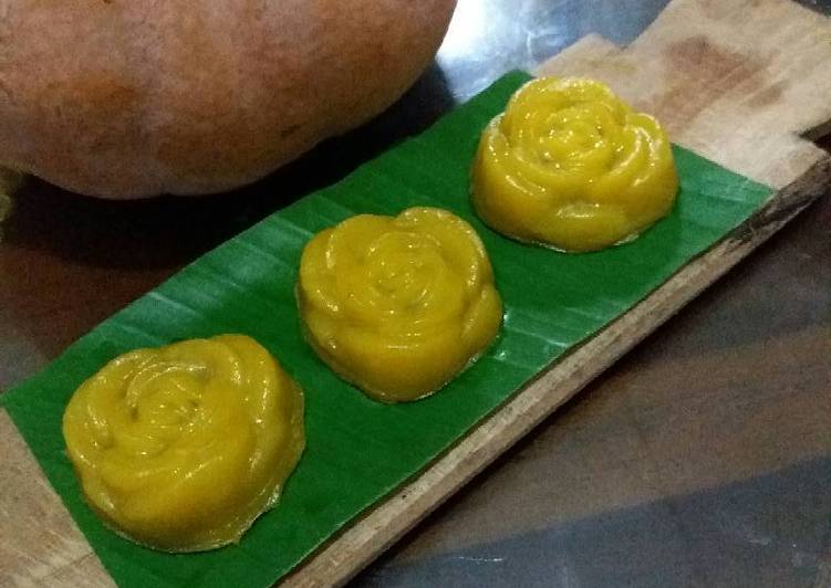 resep makanan Kue Ku Mawar Labu Kuning