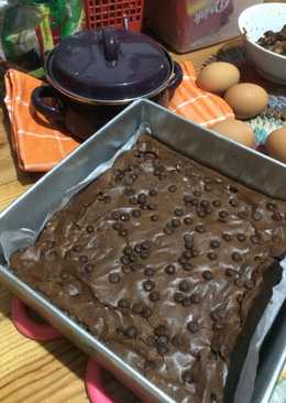 Triple chocolate brownies