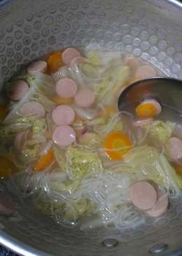 Sayur bening sawi putih mix