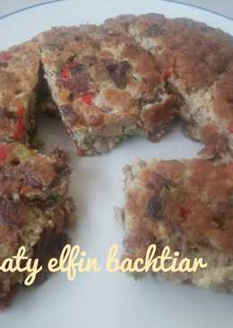 Telur dadar pedas bumbu kelapa