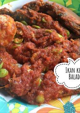 Ikan kembung balado pete