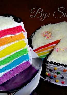 Rainbow Cake (Takaran sendok)