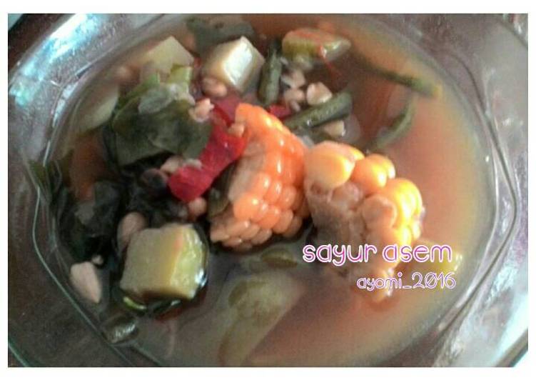 resep lengkap untuk Sayur asem