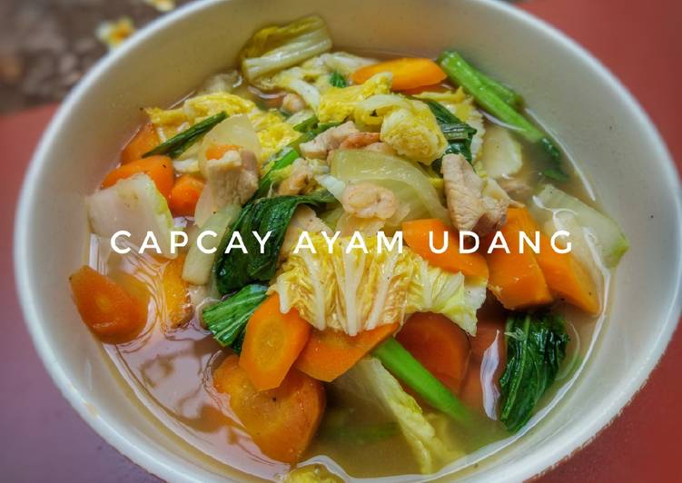 gambar untuk resep makanan Capcay ayam udang