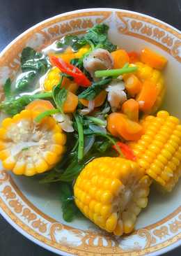 Sayur bening bayam simple non MSG