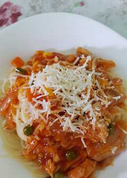 38. Spaghetti Bolognaise Ayam untuk Anak