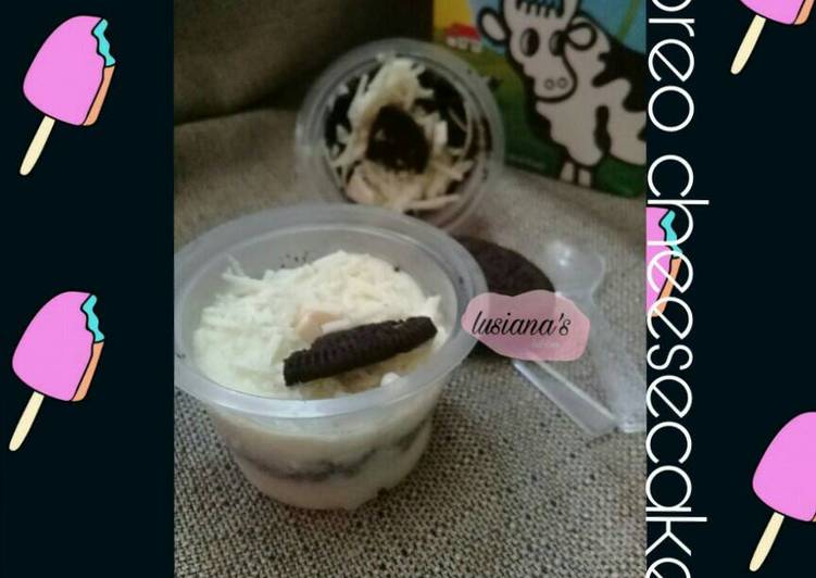 Resep Oreo cheesecake no bake [RECOOK] By Lusiana's Kitchen