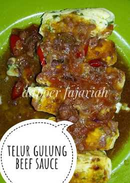 Telur gulung beef sauce