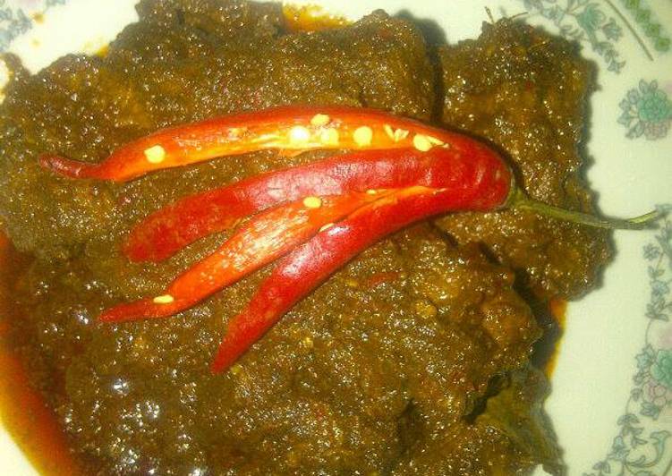 resep Rendang daging sapi ala mamah afghan