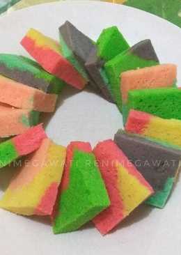 Rainbow Cake Potong