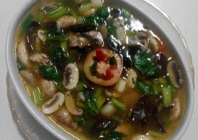 resep Capcay kuah ayam jamur