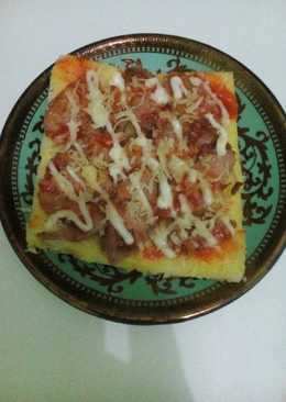 PIZZA Roti Tawar Panggang Tanpa Oven
