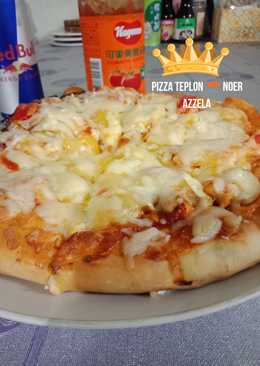 Pizza teflon sederhana #mirip pizza domino