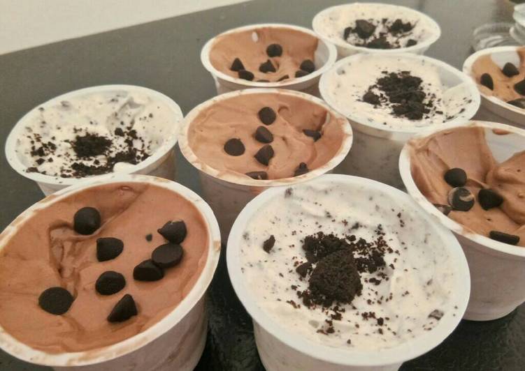 resep Ice cream oreo + chocolate chococips